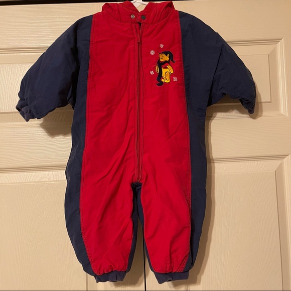 Disney Other - winnie the pooh vintage baby snowsuit !